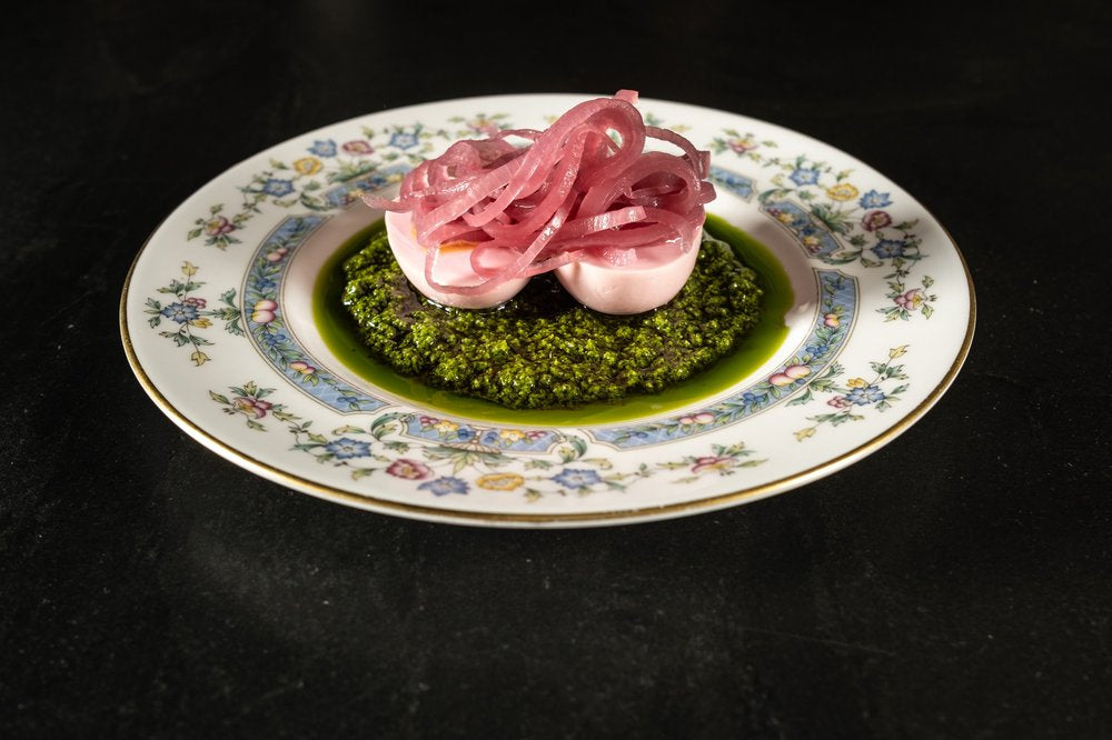 Uovo Marinato, Cipolle & Salsa Verde
